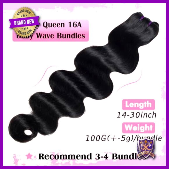Body Wave Human Hair Extensions 22 20 18 Inch 100% Virgin Remy Thick main image 5